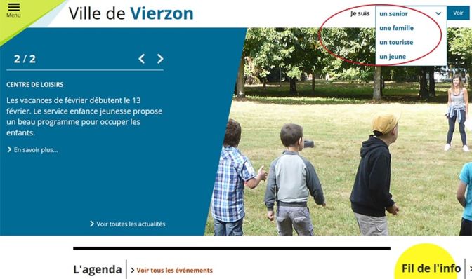 Site internet Ville de Vierzon