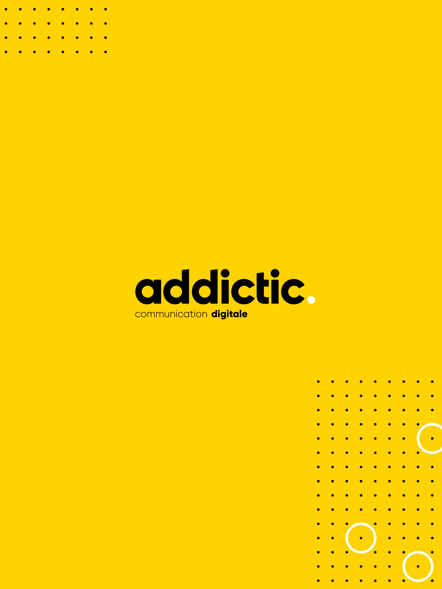 Logo jaune actualité communication digitale