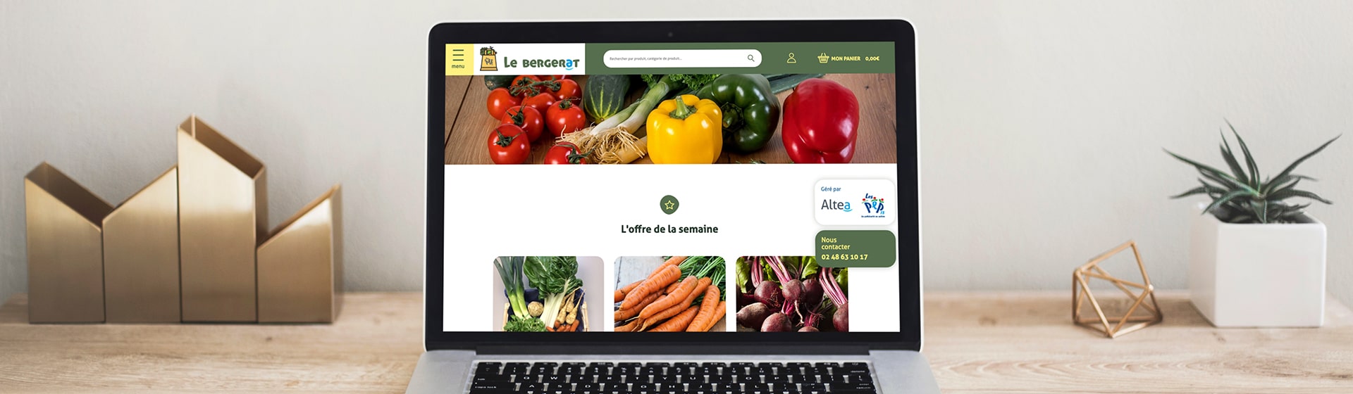 Réalisation site e-commerce Le Bergerat
